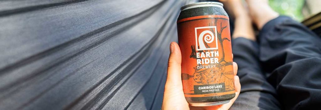 Earth Rider Caribou Lake IPA in hammock