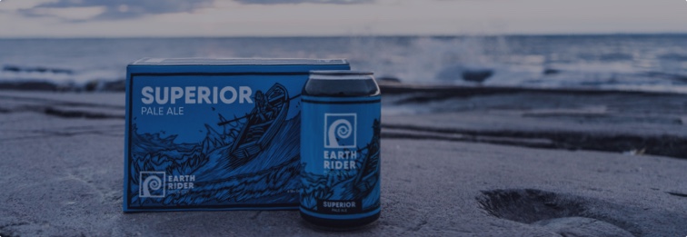 Earth Rider Superior Pale Ale at Lake Superior